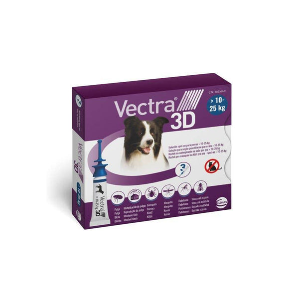 Vectra 3D - Antiparassitario per Cani 10 - 25 kg