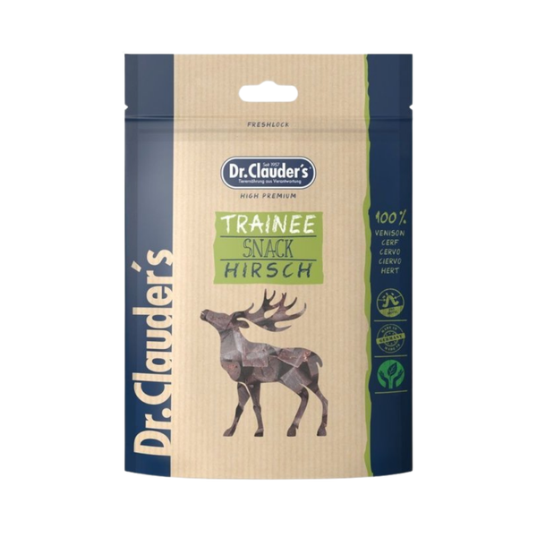 Dr. Clauder's Trainee snack al Cervo 80g per cani in cubetti