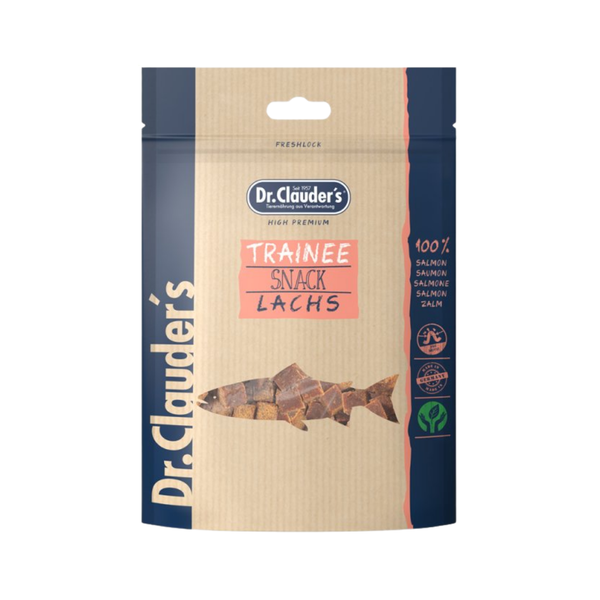 Dr. Clauder's Trainee snack al Salmone 80g per cani in cubetti