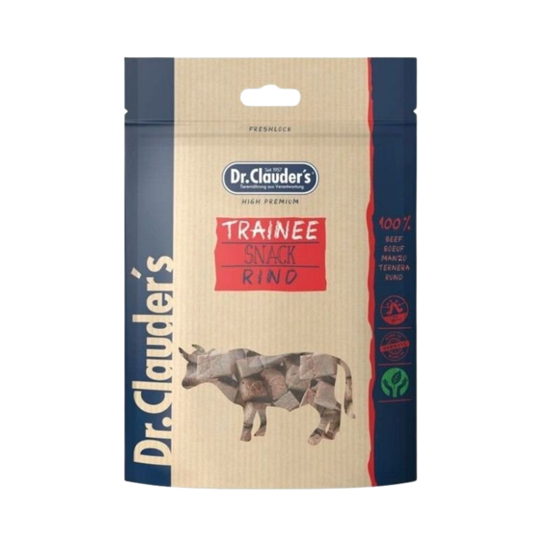 Dr. Clauder's Trainee snack al Manzo 80g per cani in cubetti