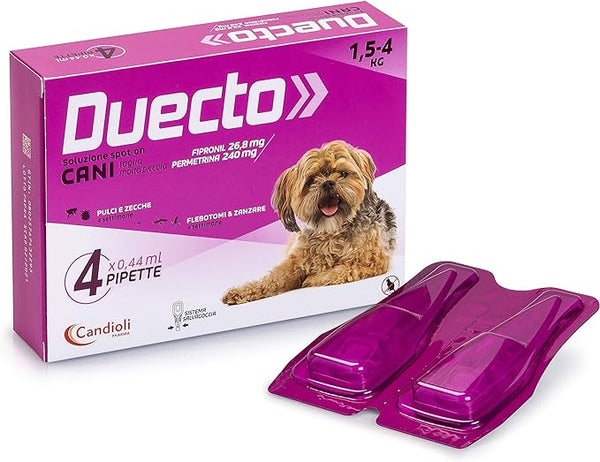Candioli - Duecto Spot On Antiparassitario Cane  di peso tra 1,5 - 4Kg