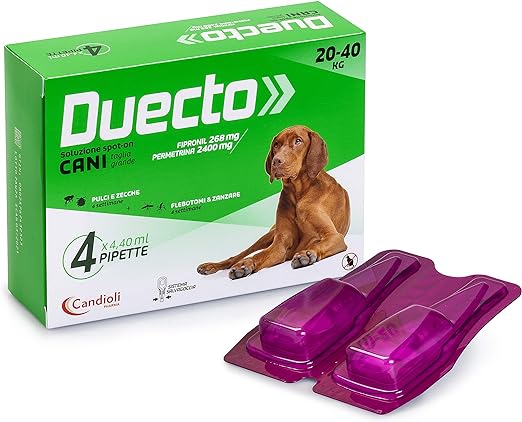 Candioli - Duecto Spot On Antiparassitario Cane  di peso tra 20 - 40Kg