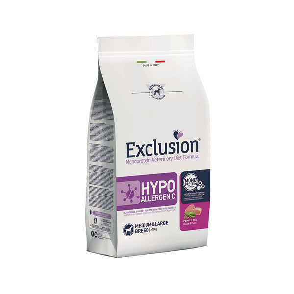 Exclusion - Medium & Large breed adult Hypoallergenic PORK & PEA - 2 kg