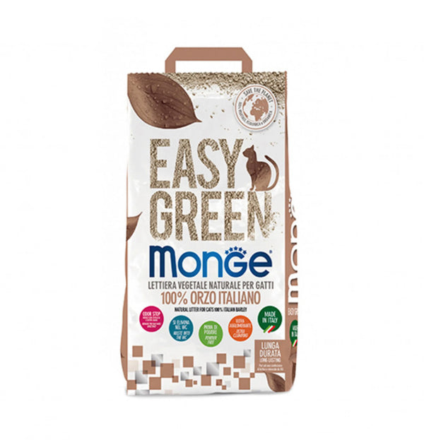 Monge lettiera vegetale easy green orzo 10 litri da 3,8 kg