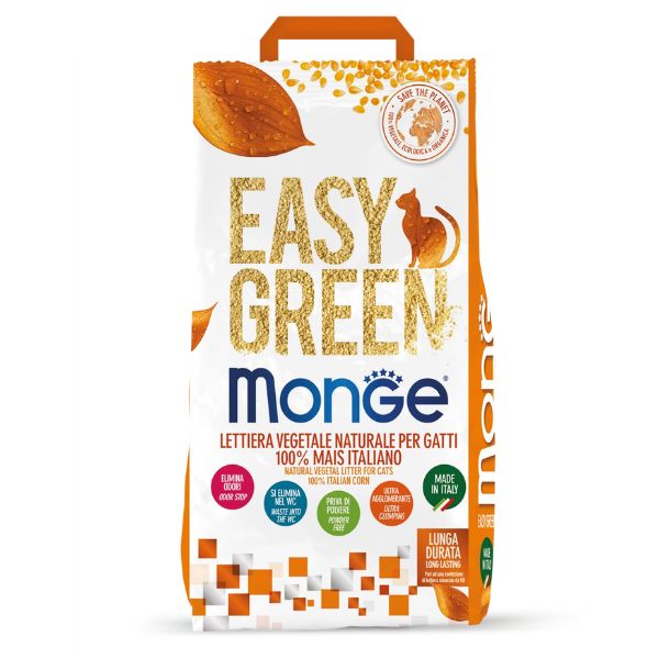 Monge lettiera vegetale Easy Green mais 10 lt da 3,8 kg