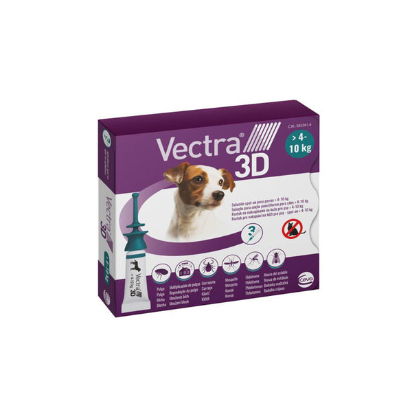 Vectra 3D - Antiparassitario per Cani 4 - 10 kg
