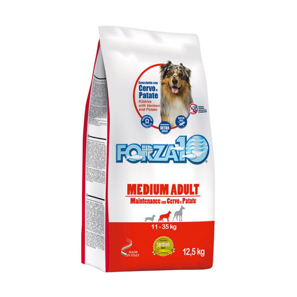 Forza 10 - Medium Adult Maintenance cervo e patate 12,5 kg (conf. 1 pz)